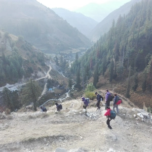 group of people join Rara Lake trekking