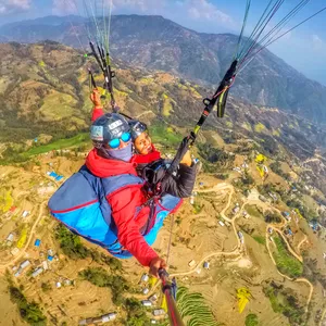 Paragliding in Nagarkot, Nepal
